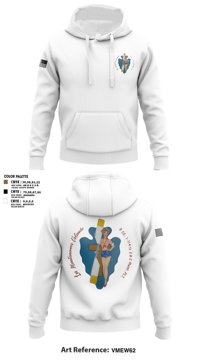B Co. 1/114th polo Hoodie - 2
