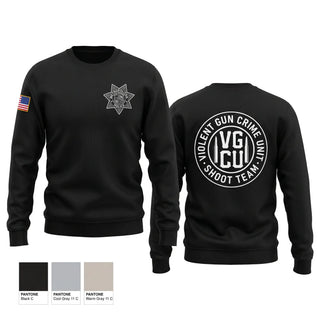 Crew Neck Sweatshirt, Violent Gun Crime Unit, Police, Teamtime, Team time, sublimation, custom sports apparel, team uniforms, spirit wear, spiritwear, sports uniforms, custom shirts, team store, custom team store, fundraiser sports, apparel fundraiser