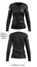 2ND MRBN 38702698 Women's Long Sleeve V-neck Shirt - 3