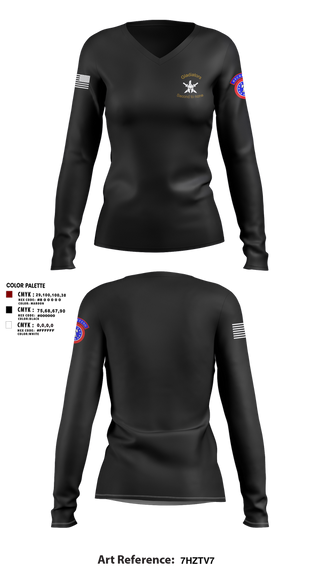Womens Long Sleeve Vneck Shirt, 2ND MRBN, Army, Teamtime, Team time, sublimation, custom sports apparel, team uniforms, spirit wear, spiritwear, sports uniforms, custom shirts, team store, custom team store, fundraiser sports, apparel fundraiser