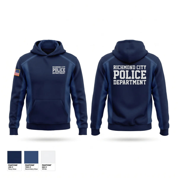 Hoodie, Richmond City Police Department, Police, Teamtime, Team time, sublimation, custom sports apparel, team uniforms, spirit wear, spiritwear, sports uniforms, custom shirts, team store, custom team store, fundraiser sports, apparel fundraiser