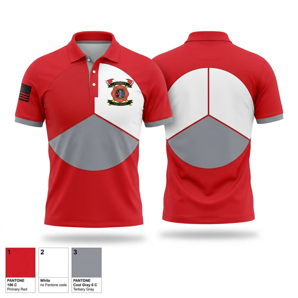 Short Sleeve Performance Polo, Chemult Rural Fire Protection District, EMS/EMT, Teamtime, Team time, sublimation, custom sports apparel, team uniforms, spirit wear, spiritwear, sports uniforms, custom shirts, team store, custom team store, fundraiser sports, apparel fundraiser