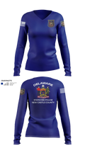 Delaware State Fire Polic 24767156 Women's Long Sleeve V-neck Shirt - 21