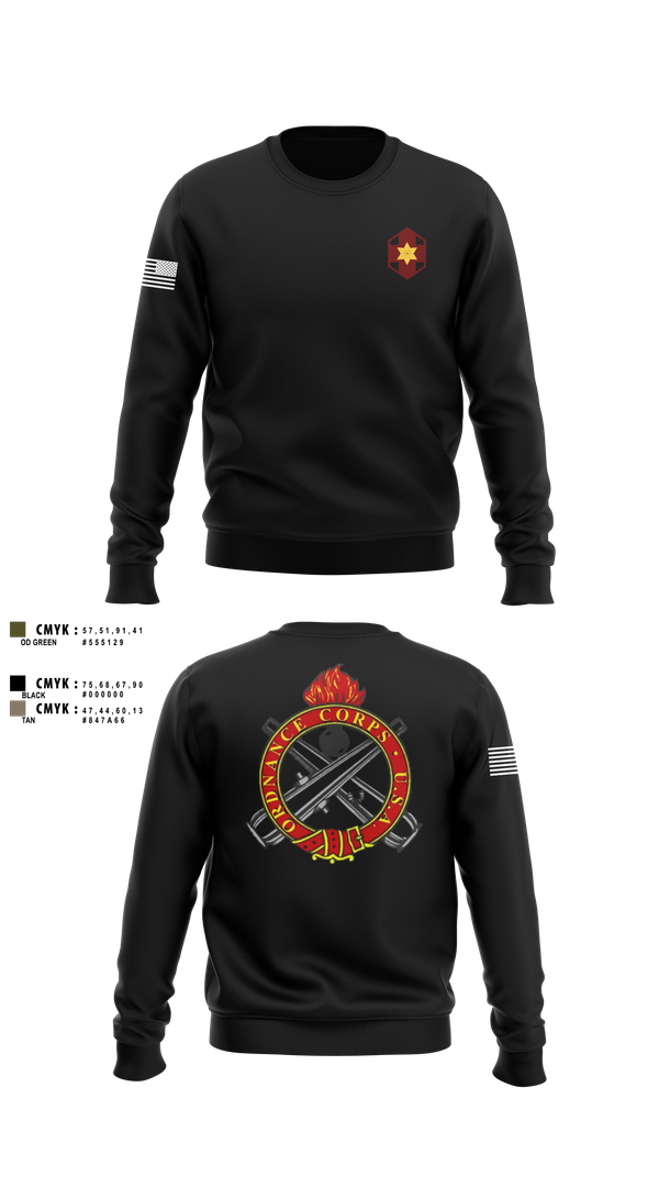 Crew Neck Sweatshirt, 405th Field Hospital, , Teamtime, Team time, sublimation, custom sports apparel, team uniforms, spirit wear, spiritwear, sports uniforms, custom shirts, team store, custom team store, fundraiser sports, apparel fundraiser