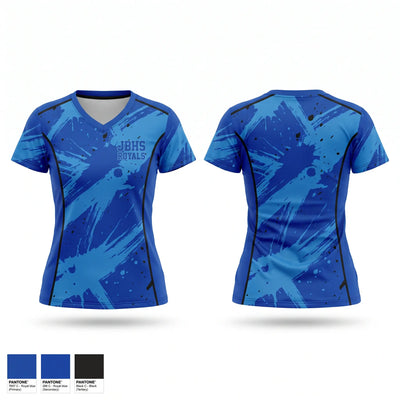 JBHS ROYALS Women's Short Sleeve V-neck Shirt - 1