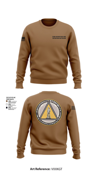 Crew Neck Sweatshirt, 22nd Recruiting and Retention Battalion, , Teamtime, Team time, sublimation, custom sports apparel, team uniforms, spirit wear, spiritwear, sports uniforms, custom shirts, team store, custom team store, fundraiser sports, apparel fundraiser