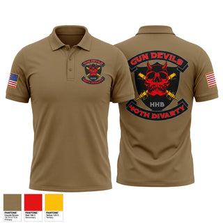 Short Sleeve Performance Polo, HHB 40th Division Artillery, National Guard, Teamtime, Team time, sublimation, custom sports apparel, team uniforms, spirit wear, spiritwear, sports uniforms, custom shirts, team store, custom team store, fundraiser sports, apparel fundraiser
