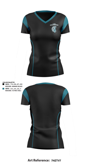 Womens Short Sleeve Vneck Shirt, Lady Chargers, Women's Basketball, Teamtime, Team time, sublimation, custom sports apparel, team uniforms, spirit wear, spiritwear, sports uniforms, custom shirts, team store, custom team store, fundraiser sports, apparel fundraiser