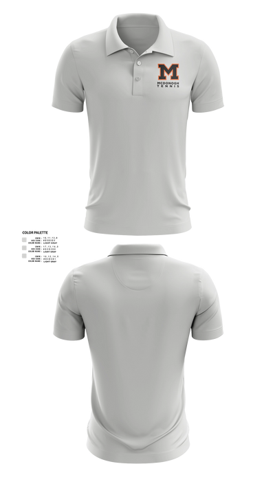Mcdonogh Girls Tennis Short Sleeve Performance Polo - 40