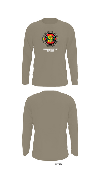 Long Sleeve Performance Shirt, 9th Engineer Support Battalion, Marines, Teamtime, Team time, sublimation, custom sports apparel, team uniforms, spirit wear, spiritwear, sports uniforms, custom shirts, team store, custom team store, fundraiser sports, apparel fundraiser