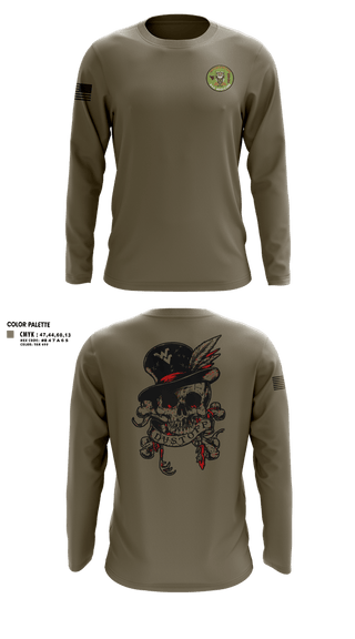 Long Sleeve Performance Shirt, C Co 2-104th GSAB, Army, Teamtime, Team time, sublimation, custom sports apparel, team uniforms, spirit wear, spiritwear, sports uniforms, custom shirts, team store, custom team store, fundraiser sports, apparel fundraiser