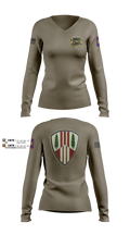 107th MP Company 21202425 Women's Long Sleeve V-neck Shirt - 2