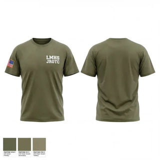 Old School Cotton Feel Shirt, LMHS JROTC, Army, Teamtime, Team time, sublimation, custom sports apparel, team uniforms, spirit wear, spiritwear, sports uniforms, custom shirts, team store, custom team store, fundraiser sports, apparel fundraiser
