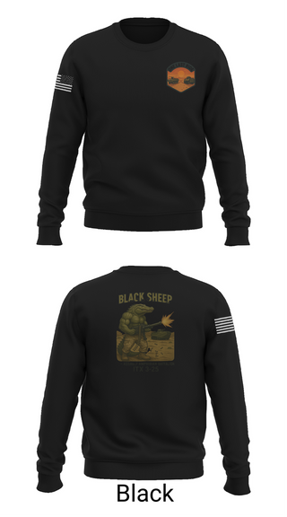 Crew Neck Sweatshirt, 4th Assault Amphibian Battalion, Company B, , Teamtime, Team time, sublimation, custom sports apparel, team uniforms, spirit wear, spiritwear, sports uniforms, custom shirts, team store, custom team store, fundraiser sports, apparel fundraiser