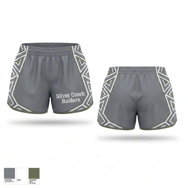 Womens Shorts, Silver Creek Raiders, Tennis, Teamtime, Team time, sublimation, custom sports apparel, team uniforms, spirit wear, spiritwear, sports uniforms, custom shirts, team store, custom team store, fundraiser sports, apparel fundraiser