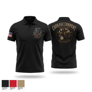 Short Sleeve Performance Polo, Final Carnage 2-37 AR, Army, Teamtime, Team time, sublimation, custom sports apparel, team uniforms, spirit wear, spiritwear, sports uniforms, custom shirts, team store, custom team store, fundraiser sports, apparel fundraiser