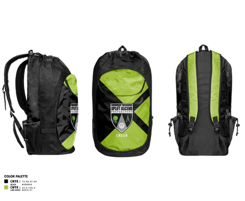 Gear Bag, UAHS, Cheer, Teamtime, Team time, sublimation, custom sports apparel, team uniforms, spirit wear, spiritwear, sports uniforms, custom shirts, team store, custom team store, fundraiser sports, apparel fundraiser