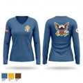 Christiana high school NJROTC 12502937 Women's Long Sleeve V-neck Shirt - 1
