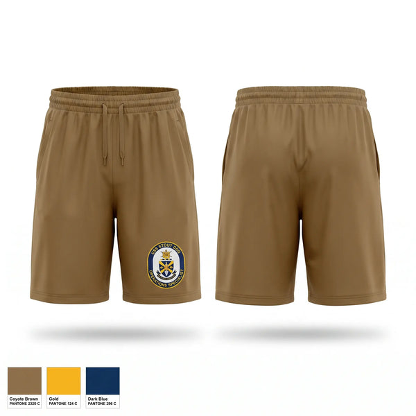 Athletic Shorts With Pockets, USS STOUT OI, Navy, Teamtime, Team time, sublimation, custom sports apparel, team uniforms, spirit wear, spiritwear, sports uniforms, custom shirts, team store, custom team store, fundraiser sports, apparel fundraiser