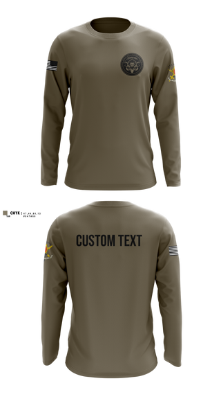 Long Sleeve Performance Shirt, Bravo Company, 401st Cyber Battalion, Army, Teamtime, Team time, sublimation, custom sports apparel, team uniforms, spirit wear, spiritwear, sports uniforms, custom shirts, team store, custom team store, fundraiser sports, apparel fundraiser
