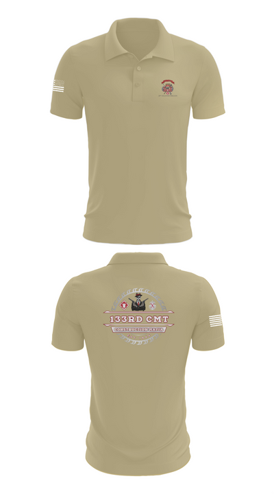 133rd Construction Management Team 6811495 Short Sleeve Performance Polo - 87