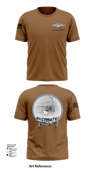 Short Sleeve Performance Shirt, USS Jefferson City FCPOA, Navy, Teamtime, Team time, sublimation, custom sports apparel, team uniforms, spirit wear, spiritwear, sports uniforms, custom shirts, team store, custom team store, fundraiser sports, apparel fundraiser