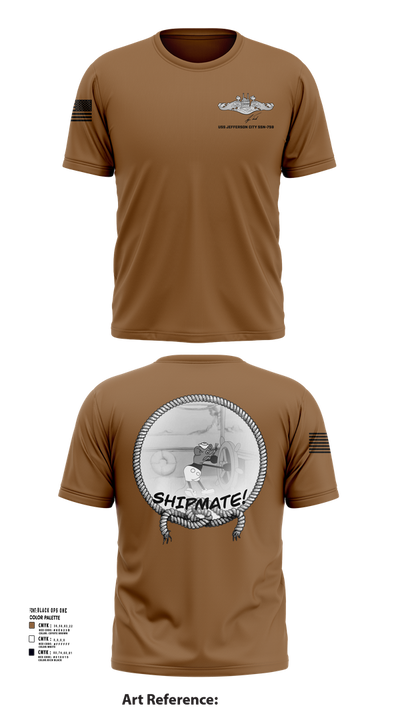 USS Jefferson City FCPOA Short Sleeve Performance Shirt - 2