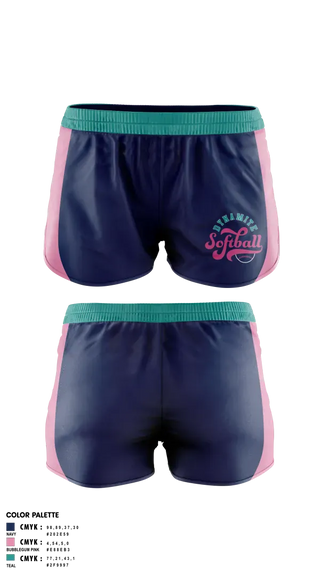 Womens Shorts, Dynamite, Softball, Teamtime, Team time, sublimation, custom sports apparel, team uniforms, spirit wear, spiritwear, sports uniforms, custom shirts, team store, custom team store, fundraiser sports, apparel fundraiser