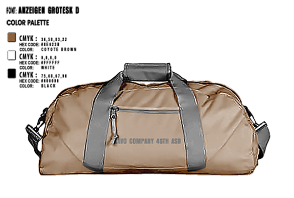 Duffle Bag, Bravo company 46th ASB, , Teamtime, Team time, sublimation, custom sports apparel, team uniforms, spirit wear, spiritwear, sports uniforms, custom shirts, team store, custom team store, fundraiser sports, apparel fundraiser