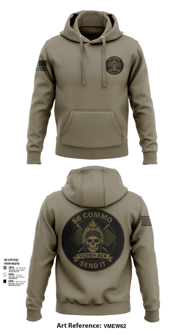 Hoodie, 1/278th ACR, , Teamtime, Team time, sublimation, custom sports apparel, team uniforms, spirit wear, spiritwear, sports uniforms, custom shirts, team store, custom team store, fundraiser sports, apparel fundraiser