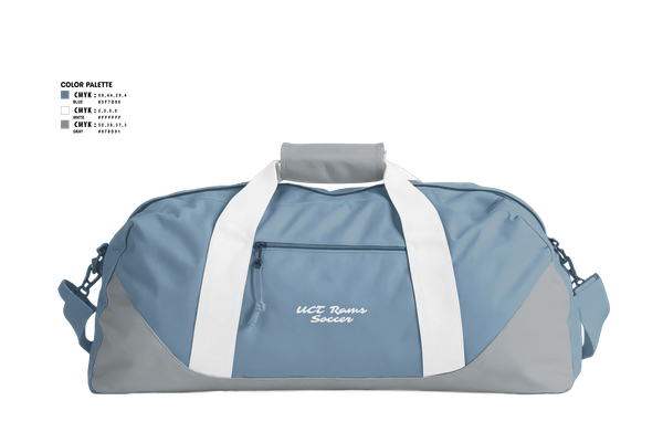 Duffle Bag, UCT Rams, Men's Soccer, Teamtime, Team time, sublimation, custom sports apparel, team uniforms, spirit wear, spiritwear, sports uniforms, custom shirts, team store, custom team store, fundraiser sports, apparel fundraiser