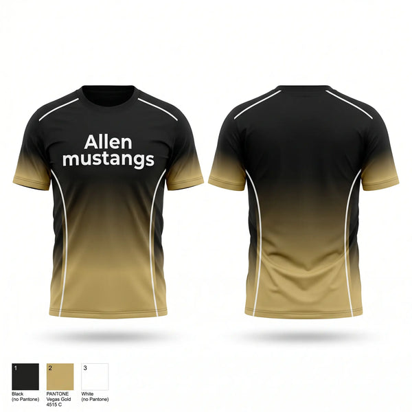 Short Sleeve Performance Shirt, Allen mustangs, Cheer, Teamtime, Team time, sublimation, custom sports apparel, team uniforms, spirit wear, spiritwear, sports uniforms, custom shirts, team store, custom team store, fundraiser sports, apparel fundraiser