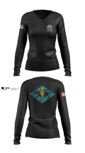 Port Of Portland Police K9 Women's Long Sleeve V-neck Shirt - 3