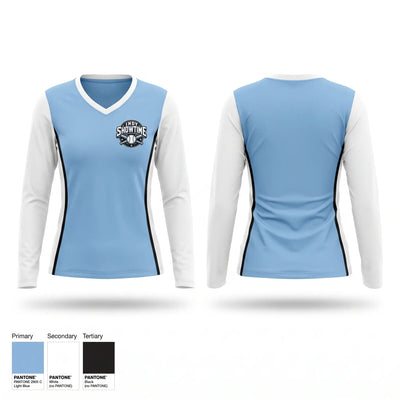 Indy Showtime Women's Long Sleeve V-neck Shirt - 1