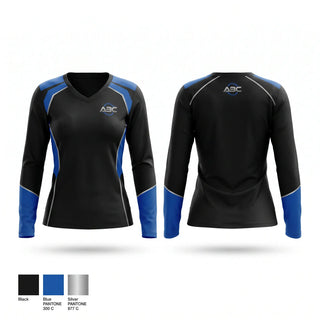 Womens Long Sleeve Vneck Shirt, Tycon Knights, , Teamtime, Team time, sublimation, custom sports apparel, team uniforms, spirit wear, spiritwear, sports uniforms, custom shirts, team store, custom team store, fundraiser sports, apparel fundraiser
