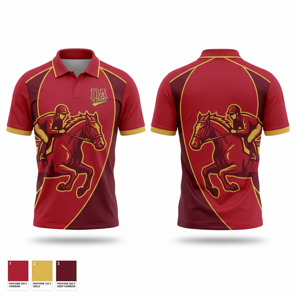 Short Sleeve Performance Polo, DeAnza High School Dons, Track & Field, Teamtime, Team time, sublimation, custom sports apparel, team uniforms, spirit wear, spiritwear, sports uniforms, custom shirts, team store, custom team store, fundraiser sports, apparel fundraiser