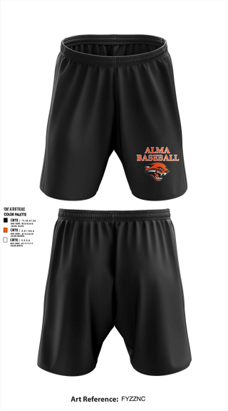 Athletic Shorts With Pockets, Alma, Baseball, Teamtime, Team time, sublimation, custom sports apparel, team uniforms, spirit wear, spiritwear, sports uniforms, custom shirts, team store, custom team store, fundraiser sports, apparel fundraiser