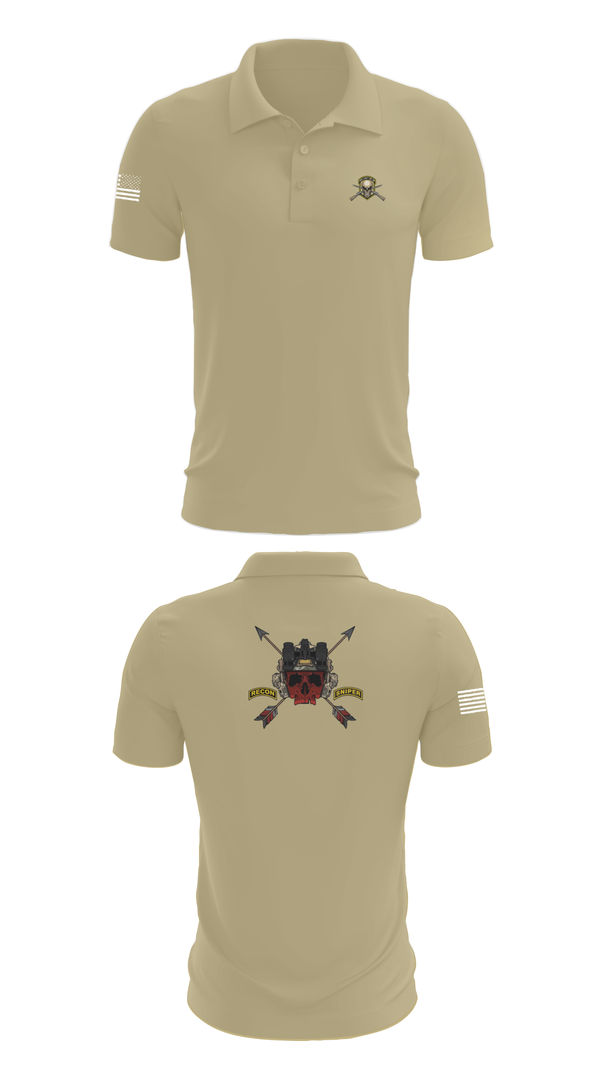 Short Sleeve Performance Polo, HHC 1ST BN 65TH INF REG, , Teamtime, Team time, sublimation, custom sports apparel, team uniforms, spirit wear, spiritwear, sports uniforms, custom shirts, team store, custom team store, fundraiser sports, apparel fundraiser