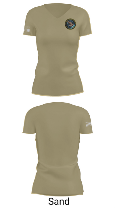 Naval Computer and Telecoms Station 86798210 Women's Short Sleeve V-neck Shirt - 84