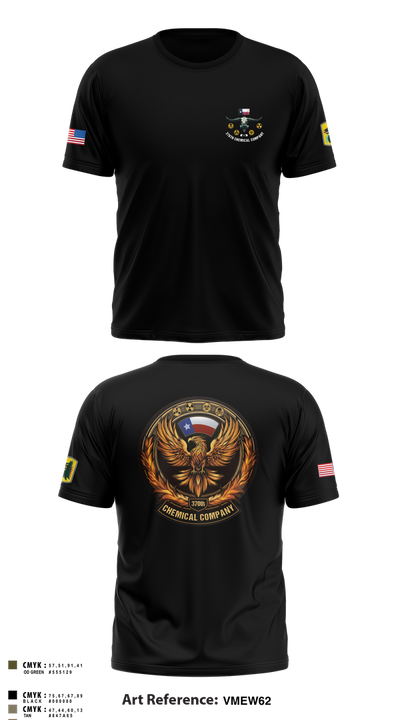 370th CHEM CO 73077383 Short Sleeve Performance Shirt - 63