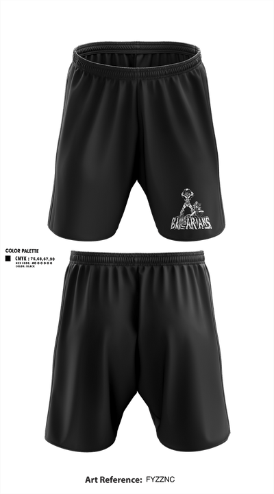 Ballbarians 5773435 Athletic Shorts With Pockets - 1