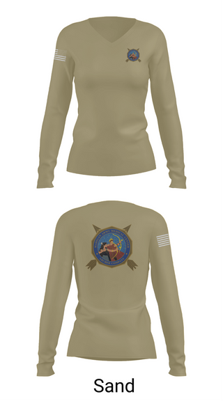 Womens Long Sleeve Vneck Shirt, Archer Company, , Teamtime, Team time, sublimation, custom sports apparel, team uniforms, spirit wear, spiritwear, sports uniforms, custom shirts, team store, custom team store, fundraiser sports, apparel fundraiser
