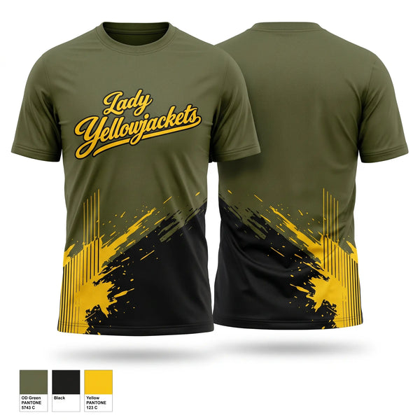 Football Jersey, Fort Benning Lady Yellowjackets, Women's Basketball, Teamtime, Team time, sublimation, custom sports apparel, team uniforms, spirit wear, spiritwear, sports uniforms, custom shirts, team store, custom team store, fundraiser sports, apparel fundraiser