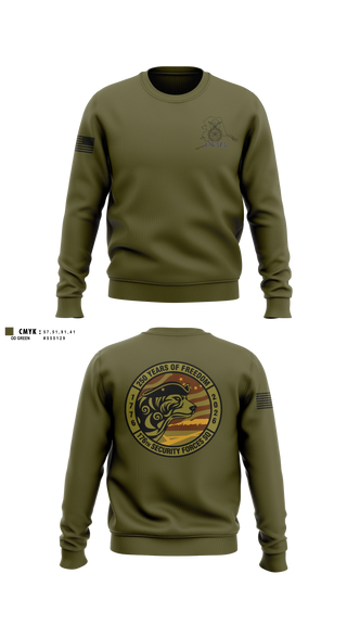 Crew Neck Sweatshirt, 176 SFS, National Guard, Teamtime, Team time, sublimation, custom sports apparel, team uniforms, spirit wear, spiritwear, sports uniforms, custom shirts, team store, custom team store, fundraiser sports, apparel fundraiser