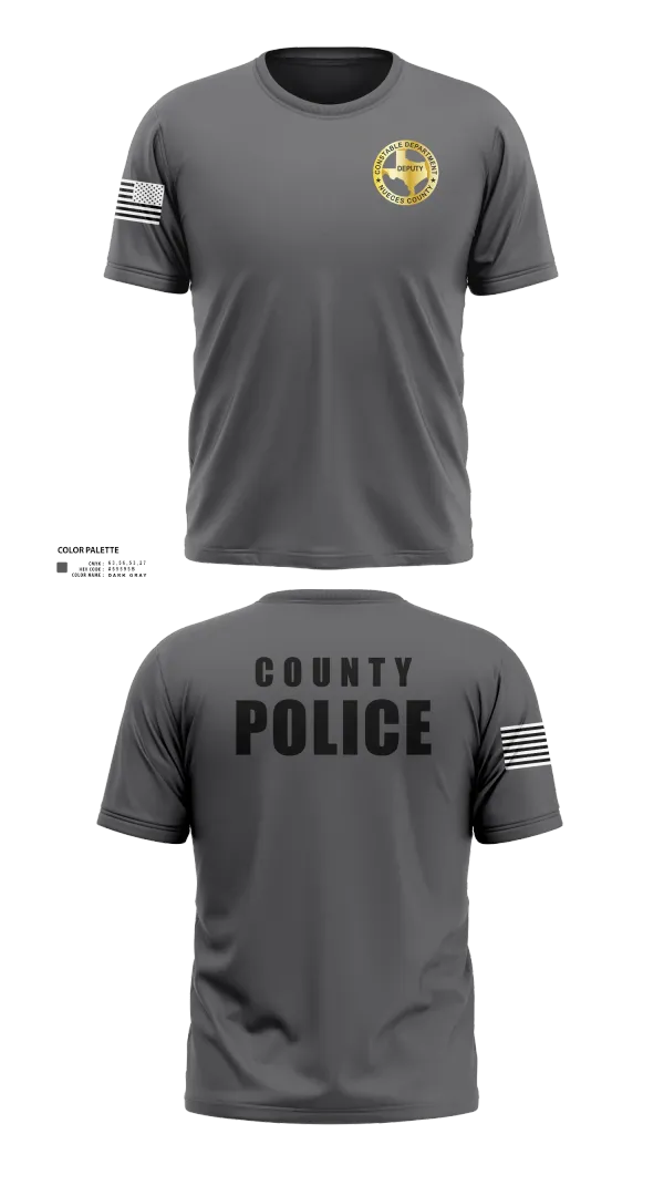 Nueces County Constable PCT4 30073114 Old School Cotton Feel Shirt - 22