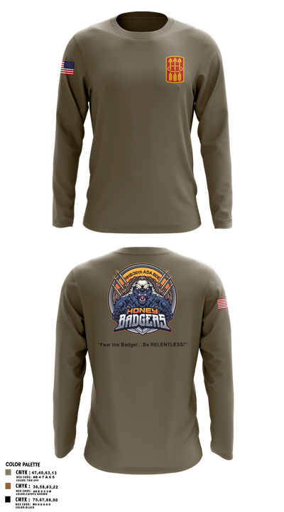 Honey Badgers / 30X 25750949 Long Sleeve Performance Shirt 1
