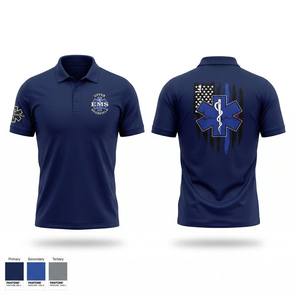 Short Sleeve Performance Polo, Upper Deerfield EMS, EMS/EMT, Teamtime, Team time, sublimation, custom sports apparel, team uniforms, spirit wear, spiritwear, sports uniforms, custom shirts, team store, custom team store, fundraiser sports, apparel fundraiser