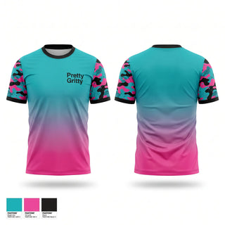Soft Poly Tee Cotton Like Feel, Pretty Gritty, Softball, Teamtime, Team time, sublimation, custom sports apparel, team uniforms, spirit wear, spiritwear, sports uniforms, custom shirts, team store, custom team store, fundraiser sports, apparel fundraiser