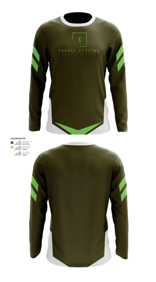 Long Sleeve Performance Shirt, Savage cycling, Cycling, Teamtime, Team time, sublimation, custom sports apparel, team uniforms, spirit wear, spiritwear, sports uniforms, custom shirts, team store, custom team store, fundraiser sports, apparel fundraiser