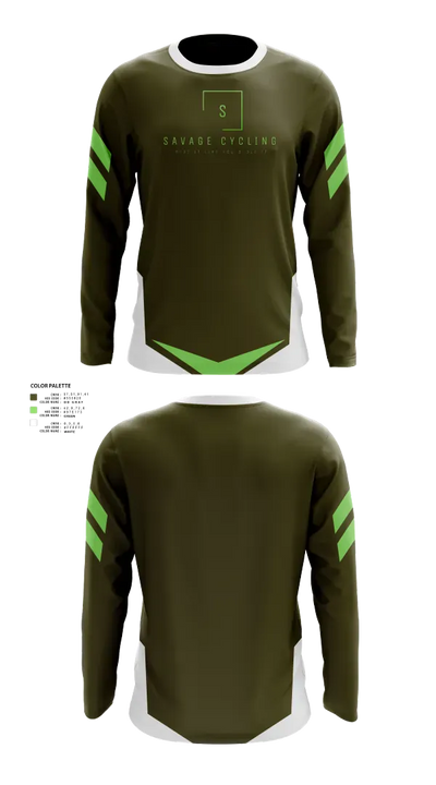 Savage cycling 70349021 Long Sleeve Performance Shirt 1